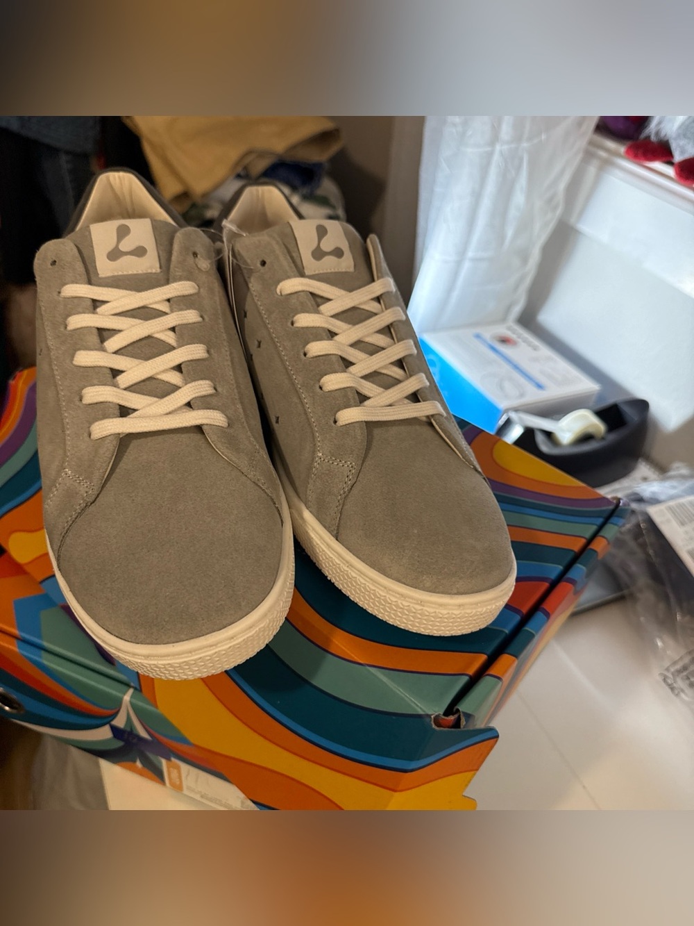 Lazo Halo Eco Suede unisex Sneakers Women’s 11.5 / Mens 10 Pyrite Grey NIB